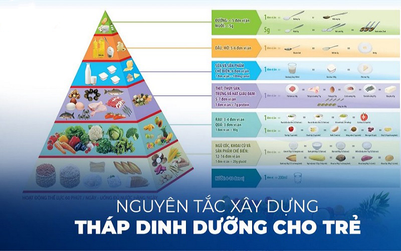 Tháp dinh dưỡng cho trẻ mầm non là gì?