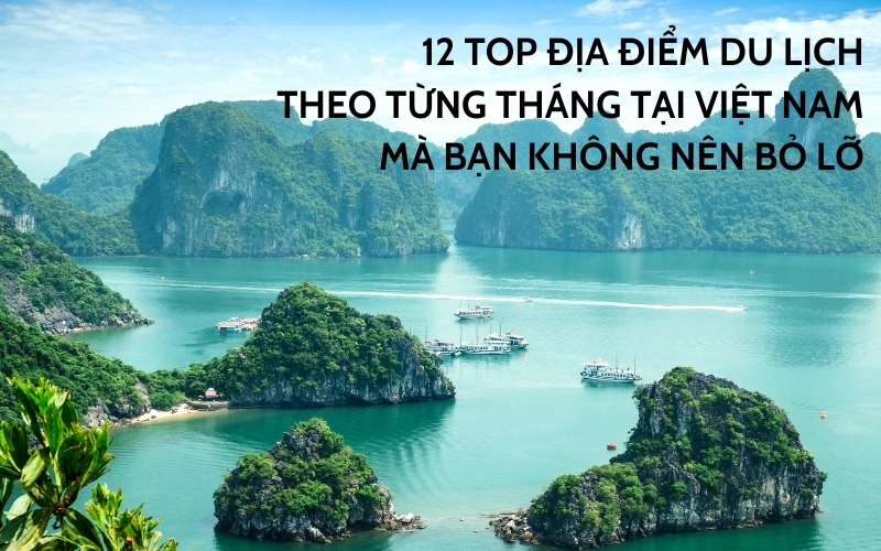 top địa điểm du lịch theo từng tháng tại việt nam