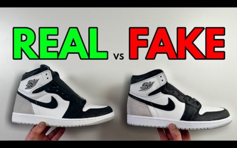 phân biệt giày fake và real