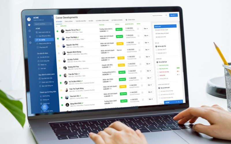 phần mềm quản lý nhân sự Base HRM+