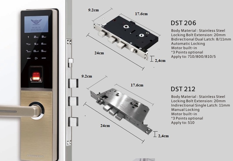 Khóa cửa vân tay Dessmann G811FP