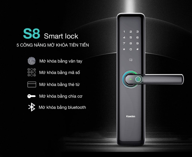 Khóa cửa vân tay Kaadas S8