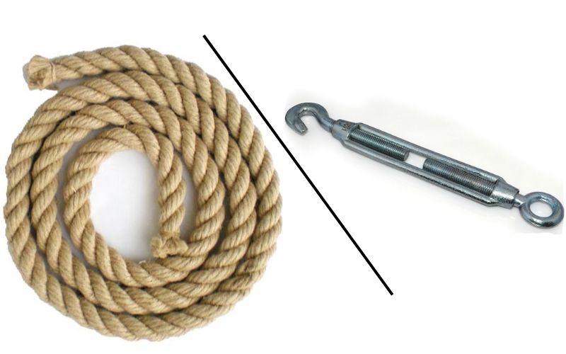 So sánh dây cáp tăng đơ và dây thừng