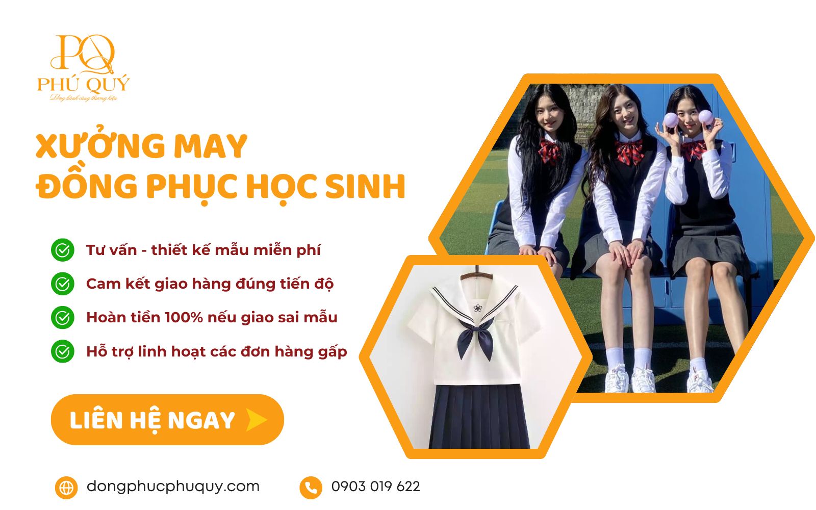 Xưởng may đồng phục học sinh Phú Quý
