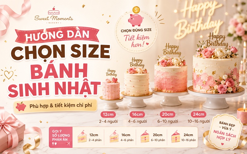 cách chọn size bánh sinh nhật