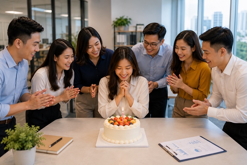 bánh sinh nhật cho công ty nhóm bạn