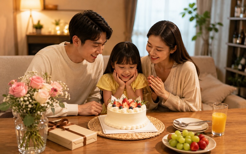 bánh sinh nhật cho gia đình nhỏ