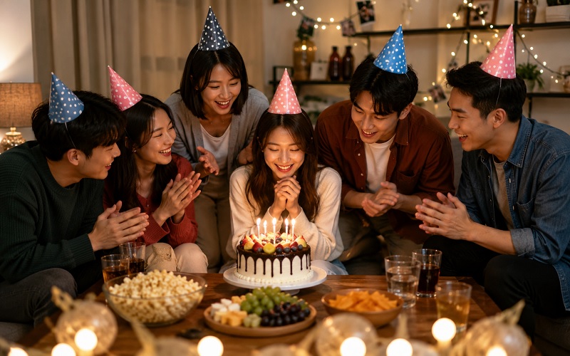 bánh sinh nhật cho nhóm bạn